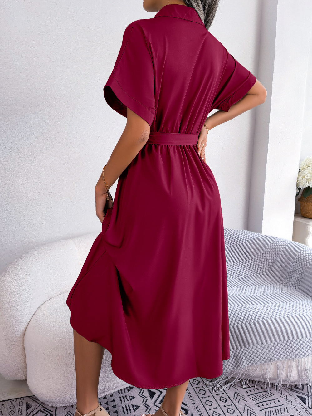 ISLA™ - VESTIDO CAMISERO CON CINTURÓN