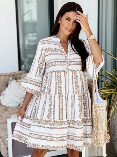 GRECIA™ - VESTIDO CORTO BOHEMIO